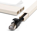 ZhiYo 68" Cord Hider for 1 Cable, Small Beige Wire Covers, 0.6" W x 0.4" H by ZhiYo
