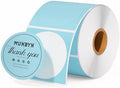MUNBYN 2 Inch Blue Circle Thermal Labels for Inventory, 750 Sheets/1 Roll by MUNBYN