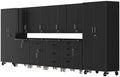 10-Piece Garage Storage Cabinets System Heavy Duty Workshop Set by FLIXELIO
