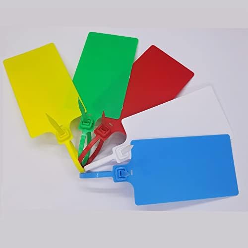 Plastic Seals Shipping Tags Logistics Use Big Sign Tie Large Label Tie, 255mm Total Length, Package of 100pcs (5 Colors Mixed) - Image 7