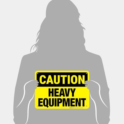 Heavy Equipment Sign, OSHA Caution Sign, - Image 4