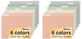 SUNEE Hanging File Folders, 12 Pack Letter Size Hanging File Folders with 1/5-Cut Tabs, Ideal for Home and Office Organization and Papers Classification,Morandi Colors by SUNEE
