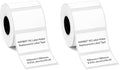 NIIMBOT M2/M3 Thermal Transfer Labels 1.97''x1.18'', for M2/M3 Label Maker, PET Material, Waterproof and High-Temperature Resistance, Long Storage Time, White Label Tape(50x30mm-225) (Pack of 2) by NIIMBOT%C2%AE