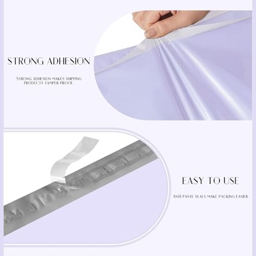 Metronic Poly Mailers 14.5x19 Large Poly Mailers 500 Pack Self-Seal Shipping Bags, Packaging Bags, Shipping Envelopes, Packaging for Small Business, Boutique, Clothing Lilac Purple - Image 3
