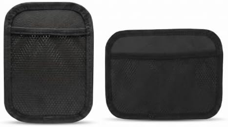 2 PCS Car Seat Sticky Net Mesh Pocket, Elastic Mesh Net Car Seat Back Pocket Storage Bag, Vehicle Clutter Scattered Organizer, Universal for Most Cars (1 Large+1 Small) by Unknown