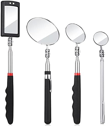BBTO 4 Pcs LED Inspection Mirror by BBTO