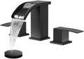 gotonovo Waterfall Bathroom Faucet 3 Hole Square Body,Oil Rubbed Bronze by HOME