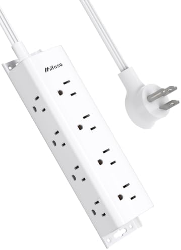 Surge Protector Power Strip, 12 Widely Spaced Multi Outlets, Wall Mount by Mifaso