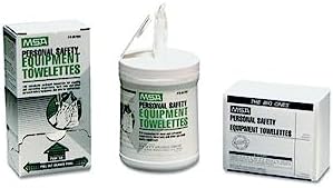MSA 697383 Personal Safety Equipment Towelettes - Pack of 100 Wipes, Moist Towels for Work Gear, Disposable, Refreshes Tools, Accessories, & Other Safety System Components by MSASafety