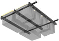 WALMANN Overhead Tote Storage Rails System, Garage Ceiling Bin Storage Rack by WALMANN