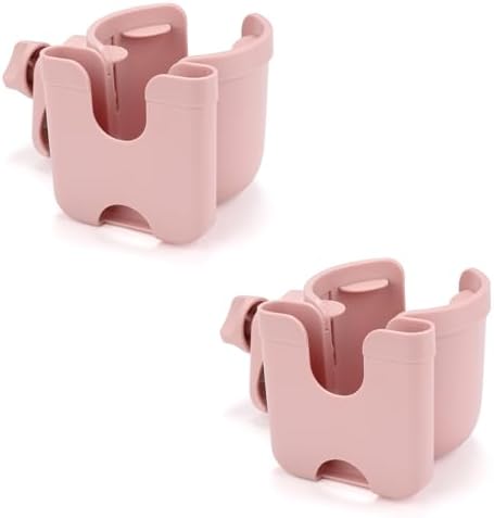 Accmor Stroller Cup Holder with Phone Holder, Bike Cup Holder, Walker Scooter Wheelchair Cup Holder Attachment, Universal Cup Holder for Uppababy Graco Strollers by Accmor