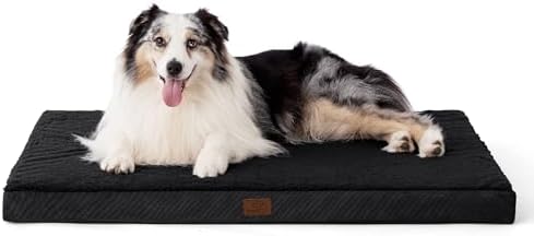 Bedsure XL Dog Bed for Crate, Pet Bed with Washable Cover, 41x29 Inch Black by Unknown