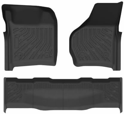 F250 Floor Mats - Car Mats for Ford F250 F350 1999-2007 (Only for Crew Cab) Super Duty, All Weather Floor Mat for F350 Accessories, Heavy Duty Rubber Mats, Car Accessories by cartist