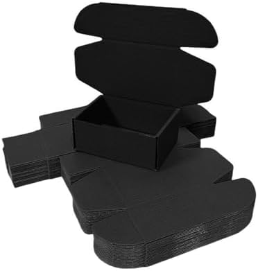 50 Pack 4.3x3.1x2 in Black Mini Shipping Boxes - Image 3