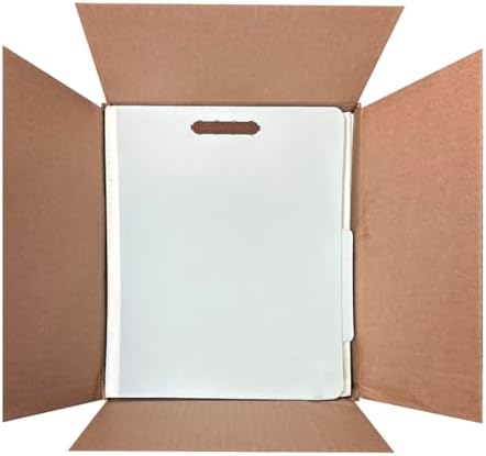 Amazon Basics Sturdy Pressboard Classification File Folders with Fasteners, Dividers, 2" Expansion for Documents Organization, 11.97 x 10.55 inch, Green, 20-Pack - Image 2