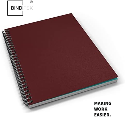 Binditek 12 Mil Sand-Textured Binding Covers, Letter Size, Maroon, 25 Pack - Image 3