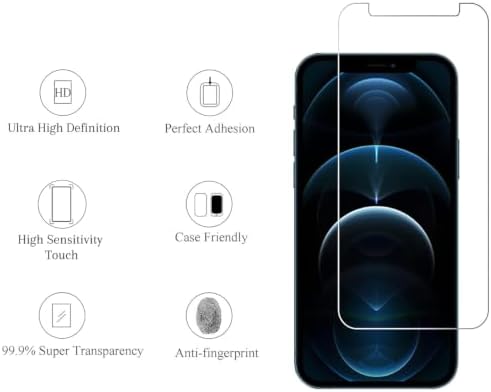 Ailun Screen Protector + Camera Lens Protector for iPhone 12 Pro Max - Image 2