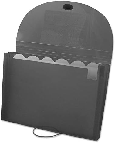 C-Line 7-Pocket Expanding File, Letter Size, 1 Expanding File, (48301), Smoke Gray by C-Line