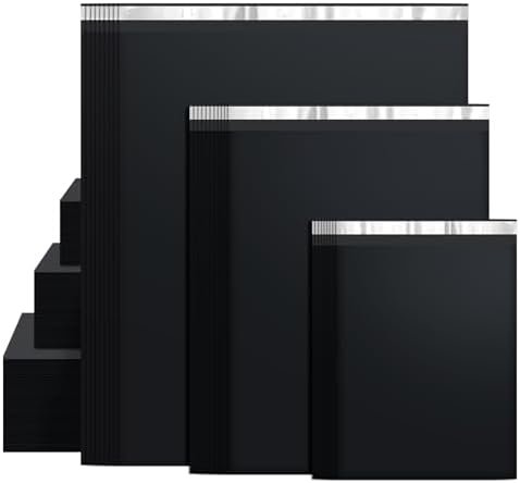 Famagic 30 Pack Black Poly Mailers Variety Pack, 10x13&14.5x19&19x24 by Famagic