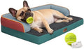 Comfort Expression Washable Dog Bed with Bolster for Medium to Large Dogs by ComfortExpression