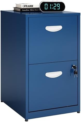 Polup 2 Drawer File Cabinet with Lock, Metal Filing Cabinet for Home Office by POLUP