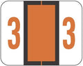 Doctor Stuff - File Folder Labels, Number 3, Tab Products 1282 Match - A1282 Series Chart Stickers, Dark Orange, 1" x 1-1/4", #3, 500/Roll by DoctorStuff
