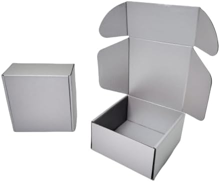 20 Pack 9.8x9.8x4 in Silver Shipping Boxes - Image 6