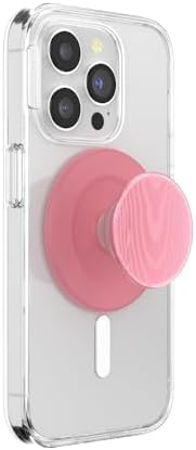 PopSockets Phone Grip for MagSafe, Magnetic Holder- Alum Moire Putty by PopSockets
