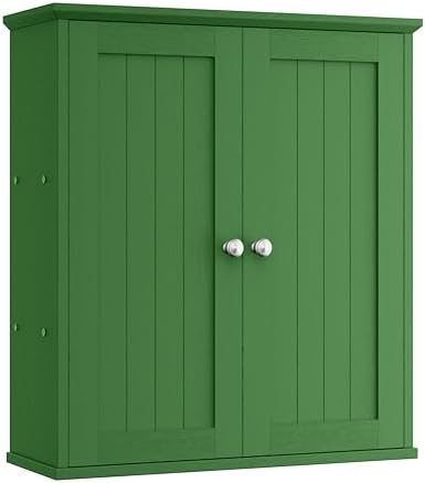 Shintenchi Bathroom Wall Medicine Cabinet, Over The Toilet Storage, Green by Shintenchi%7CFurnitureMadeforRealLife