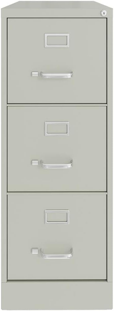 UrbanPro 3 Drawers 40.19" Vertical Light Gray Metal Filing Cabinet Lockable - Image 4