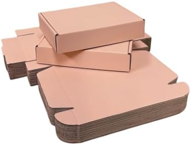 50 Pack 8.5x5.1x1.6 in Powder Pink Shipping Boxes - Image 4
