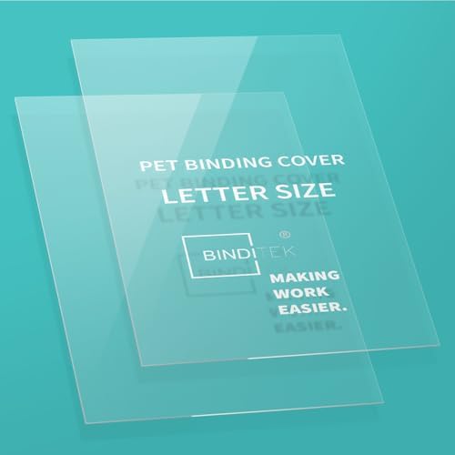 Binditek 6 Mil PET Binding Covers, 8.5 x 11 Inches, Ultra Clear, 100 Pack - Image 7