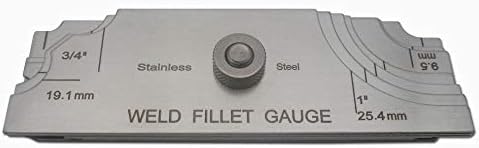 7Piece Fillet Weld Set Gage Welding Inspection Test RL Gauge Inch & Metric - Image 4