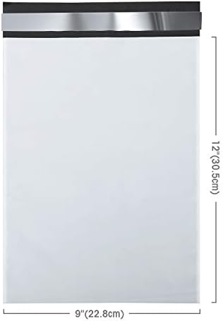 Fuxury Poly Mailers 9x12" 100 Pack,Durble Shipping Bags For Clothing,White - Image 4