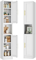 12 inch Wide Pantry Cabinet with Adjustable Shelves, Narrow Storage Cabinet by Unknown