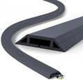 Eapele Floor Cord Cover 10ft Cord Covers for Wires on Floor, Heavy Duty Extension Cord Cover, Rubber Floor Cable Cover, Prevent Trip Hazard for Sidewalk Home Office Outdoor or Indoor Settings by Eapele