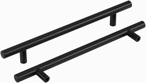 homdiy 45Pack 6-1/4in Cabinet Handles Black Kitchen Cabinet Pulls Drawer Pulls for Dresser Drawers by homdiy