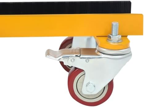 Four-Wheel Panel Handling Trolley, Panel Dolly Heavy Duty Door Cart with Anti-Fall and Anti-Tilt for Plasterboard, Wheels Panel Cart for Homes Warehouses Renovations Construction Sites - Image 7