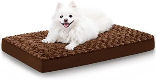 KSIIA Washable Dog Bed for Crate Waterproof for Medium Dogs,29x18 in,Brown by KSIIAPetProducts