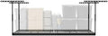 MonsterRax 4x8 Overhead Garage Storage Rack, Gray, 12"-24" Height by MonsterRAXStorageSolutions