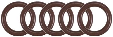 uxcell Fluorine Rubber O-Rings 20mm OD 14mm ID 3mm Width, Metric FKM Sealing Gasket, Pack of 5 by uxcell