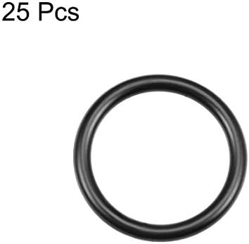 uxcell Nitrile Rubber O-Rings 24mm OD 19mm ID 2.5mm Width, Metric Nitrile Rubber Sealing Gasket for Automotive Machine Plumbing, Pack of 25 - Image 2