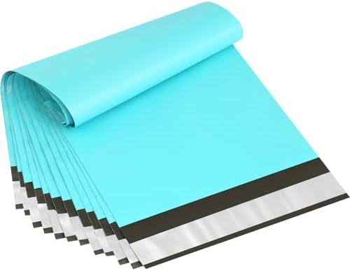 UCGOU Small Poly Mailers 7.5x10.5 Inch Teal 100 Pack Plastic Shipping Bags by UCGOU