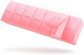 Barhon Large Weekly Pill Organizer, Big Vitamin Organizer Case for 7 Day, Travel Medicine Pill Box to Hold Various Supplements and Fish Oil, Sakura Pink by Barhon