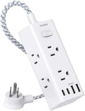 One Beat Power Strip Surge Protector, 1Ft Short Extension Cord Flat Plug by OneBeat