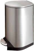 Stainless Steel Hands Free Trash Can with Soft Close Lid for Home Office Bathroom 7L by Unknown