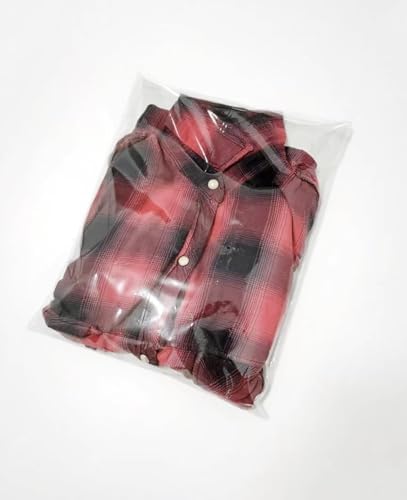 10x13 Inch Shirt Bags,Clear Cellophane Cello Bags Plastic Sleeves-48 Pcs - Image 3