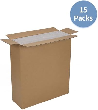 Hoikwo 12x12x8 Large Thin White Light Weight Shipping Boxes Set of 15 - Image 6