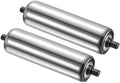 PATIKIL Conveyor Roller 2" Diameter 8" Long Stainless Steel Silver 2pcs by PATIKIL