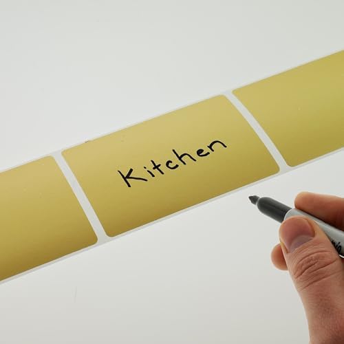 ChromaLabel 2 x 3 Inch Gold Rectangle Labels, Writable, 250/Box - Image 3